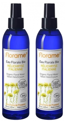 Florame Lot de 2 x 200 ml Eau Florale d'Hélichryse Italienne Bio