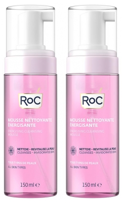 RoC Mousse Nettoyante Énergisante Lot de 2 x 150 ml