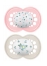 Pois Roses et Fleurs Bleues