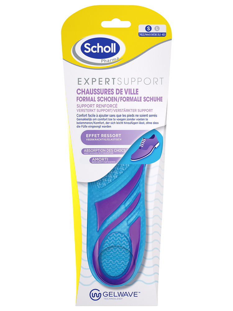 Scholl Expert Support Semelles Chaussures de Ville 1 Paire - Taille : Taille S