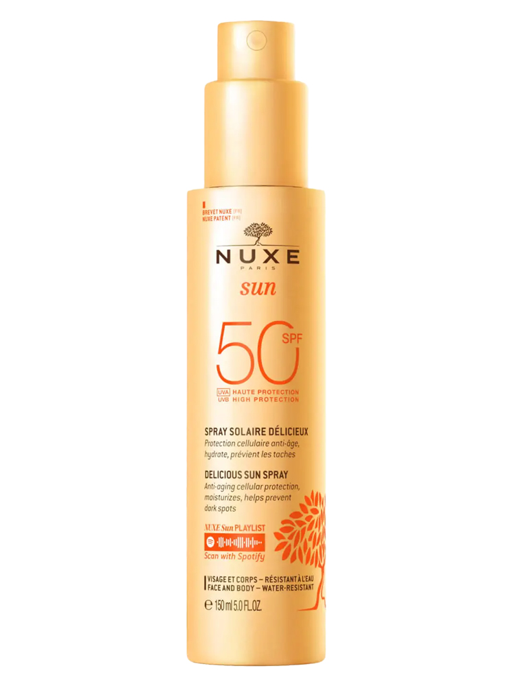 Nuxe Sun Spray Solaire Délicieux Visage et Corps SPF50 150 ml