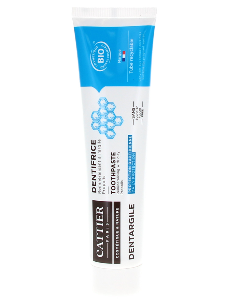Cattier Dentargile Dentifrice Protection Quotidienne Propolis Bio 75 ml