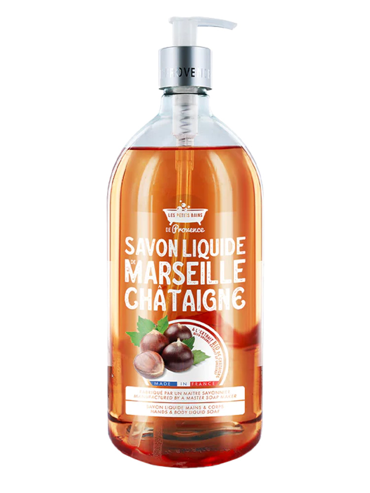 Les Petits Bains de Provence Savon Liquide Châtaigne 1 L