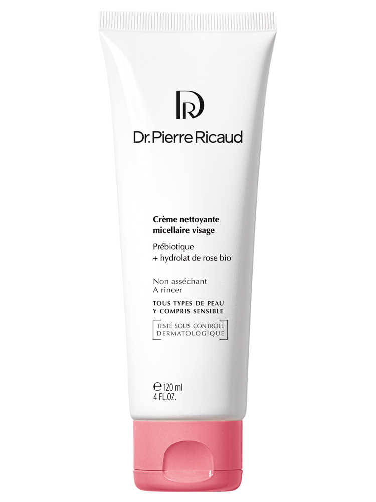Dr Pierre Ricaud Crème Nettoyante Micellaire Visage Prébiotique + Hydrolat de Rose Bio 120 ml
