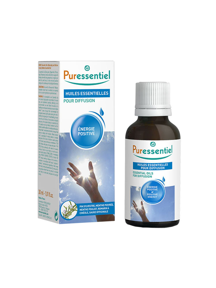 Puressentiel Diffuse Énergie Positive - Huiles Essentielles Pour Diffusion - 30 ml