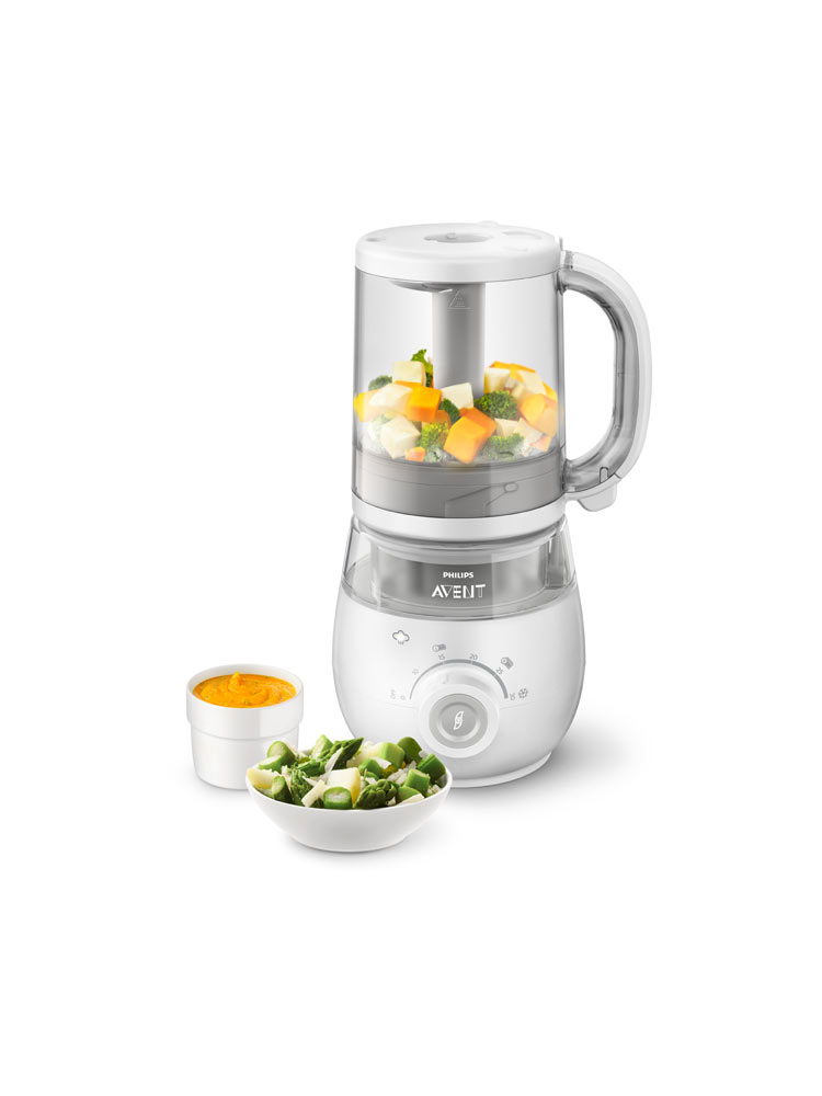 Avent Scf885/01 Robot Cuiseur Vapeur 4-en-1