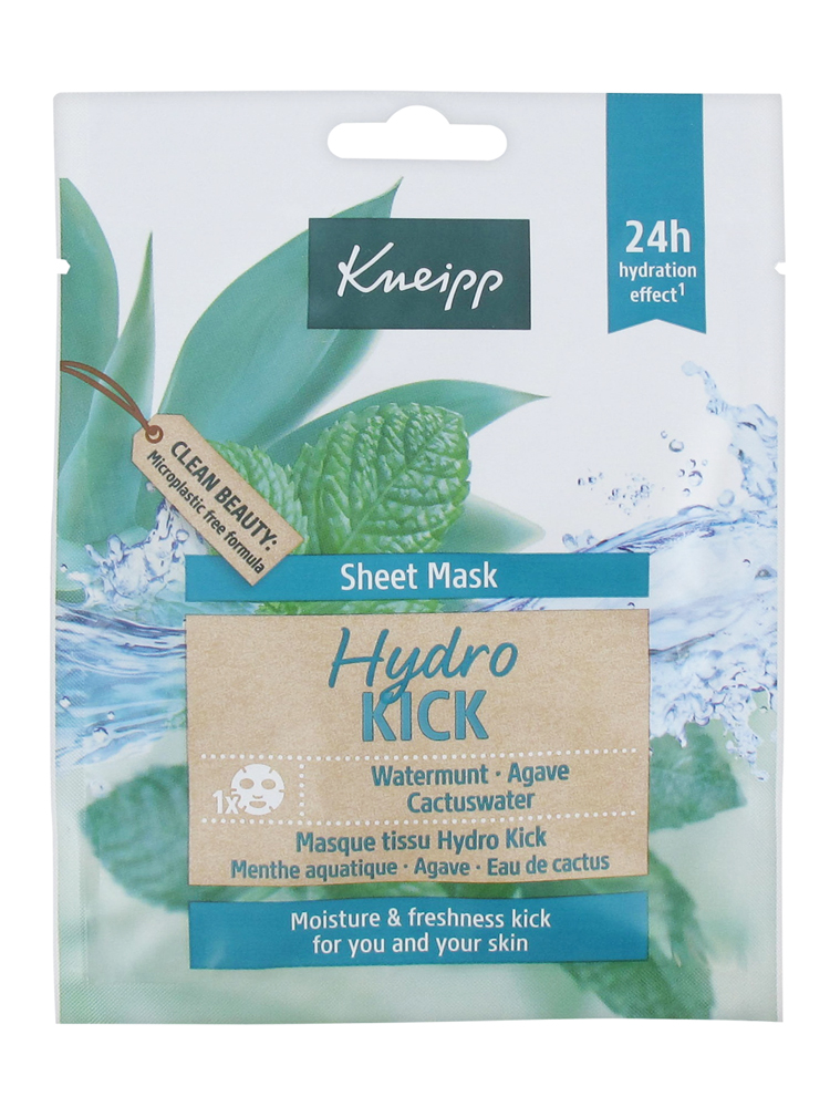 Kneipp Masque Visage - Menthe Aquatique / Agave / Eau de Cactus - Hydro Kick