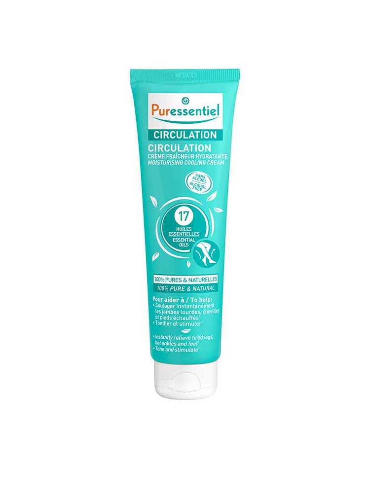 Puressentiel Crème Fraîcheur Hydratante Circulation Aux 17 Huiles Essentielles - 100 ml