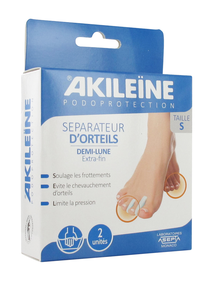 Akileïne Séparateurs d'Orteils Demi Lune - Taille : S
