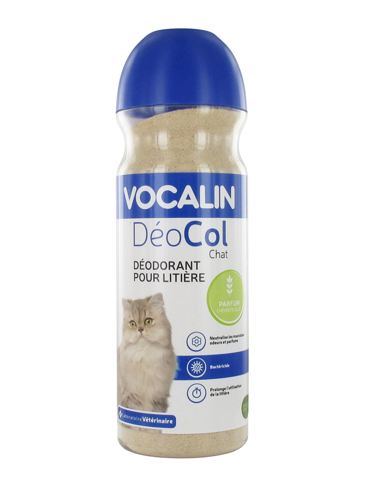 Vocalin DéoCol Chat Déodorant Pour Litière Parfum Chevrefeuille 750 g