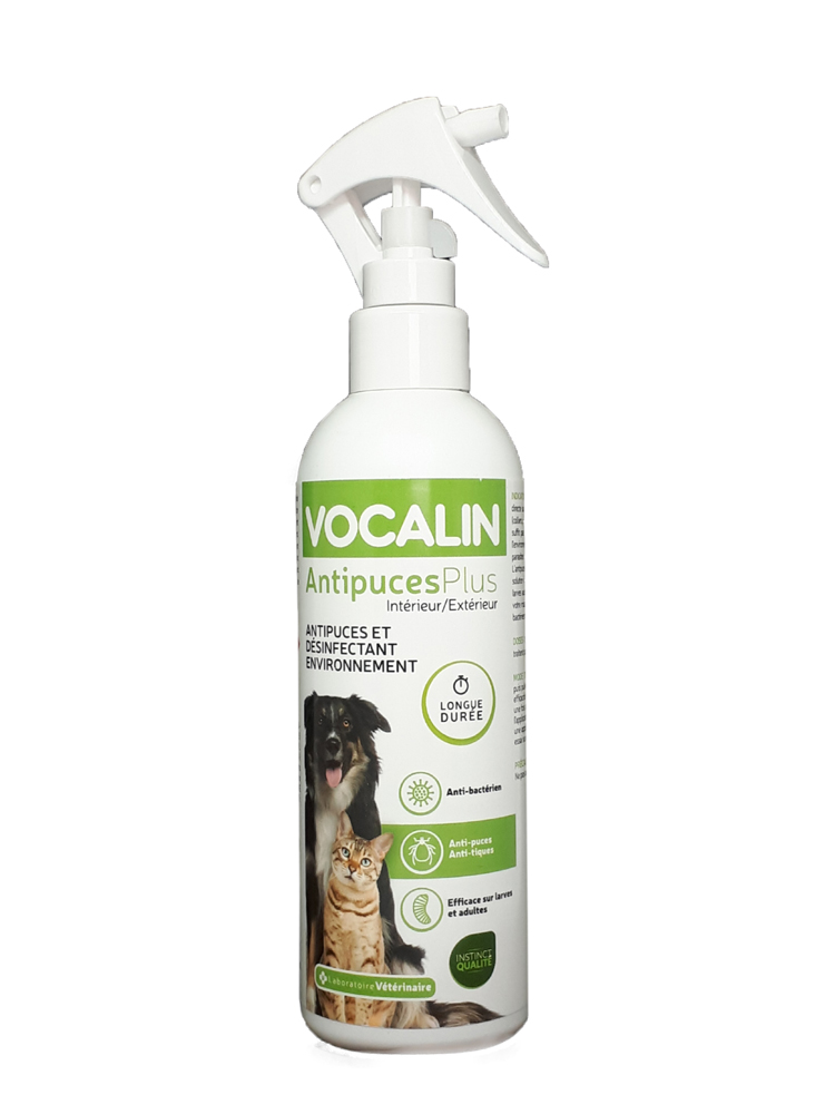 Vocalin AntipucesPlus Intérieur/Extérieur Antipuces et Désinfectant Environnement 250 ml