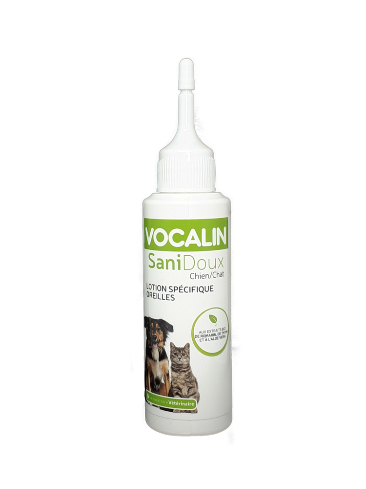 Vocalin SaniDoux Chien/Chat Lotion Spécifique Oreilles 120 ml