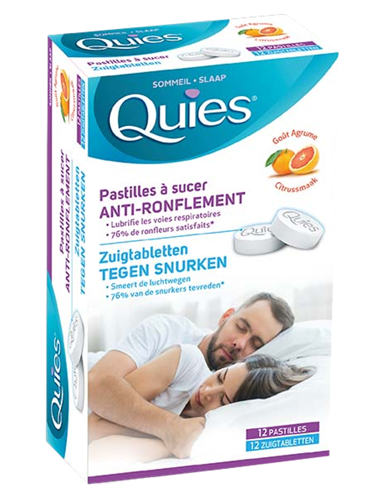 Quies Anti-Schnarch-Tabletten Zitrusgeschmack x12