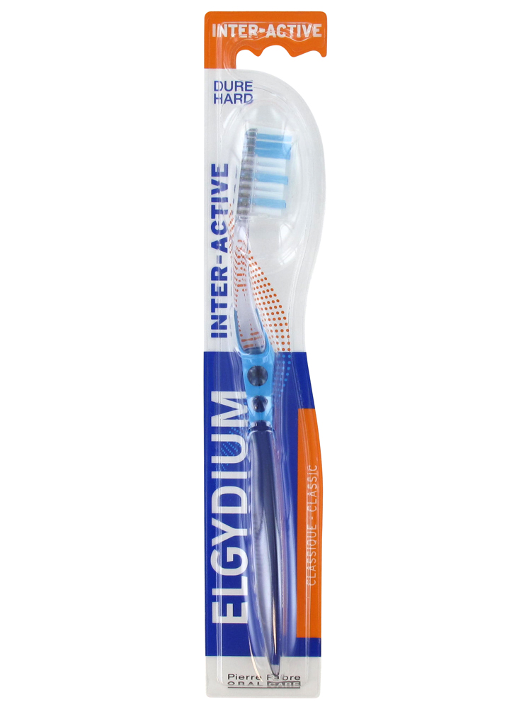 Pierre Fabre Oral Care Elgydium Brosse à Dents Interactive Dure - Couleur : Bleu