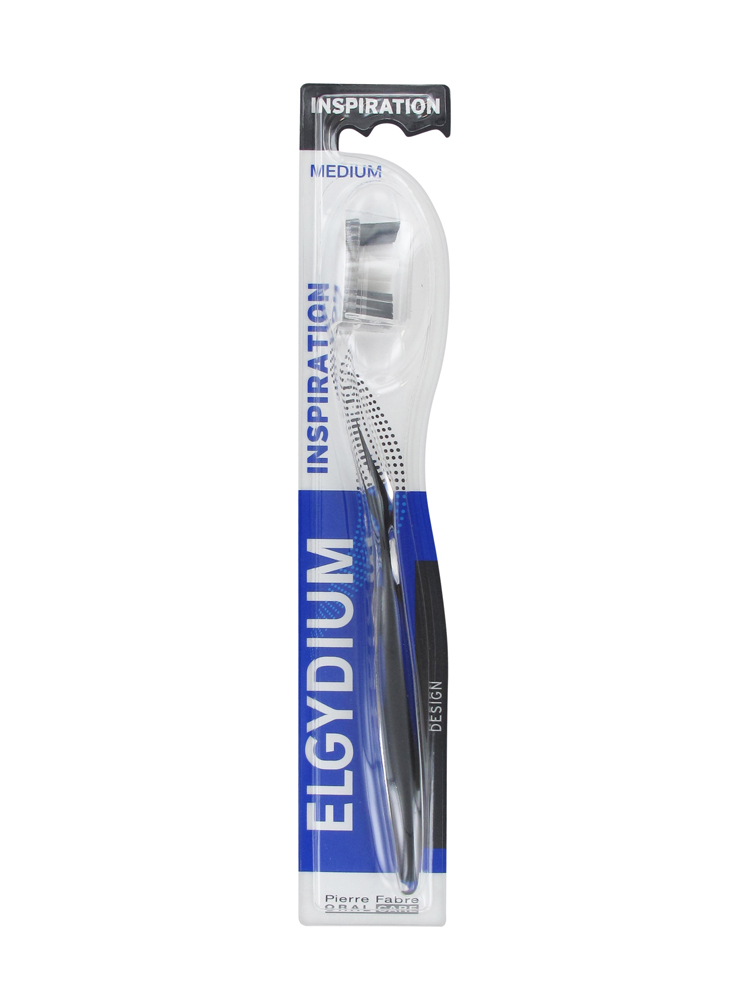 Pierre Fabre Oral Care Elgydium Brosse à Dents Inspiration Médium - Couleur : Noir