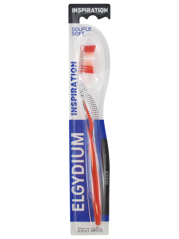 Pierre Fabre Oral Care Elgydium Brosse à Dents Inspiration Souple - Couleur : Rouge