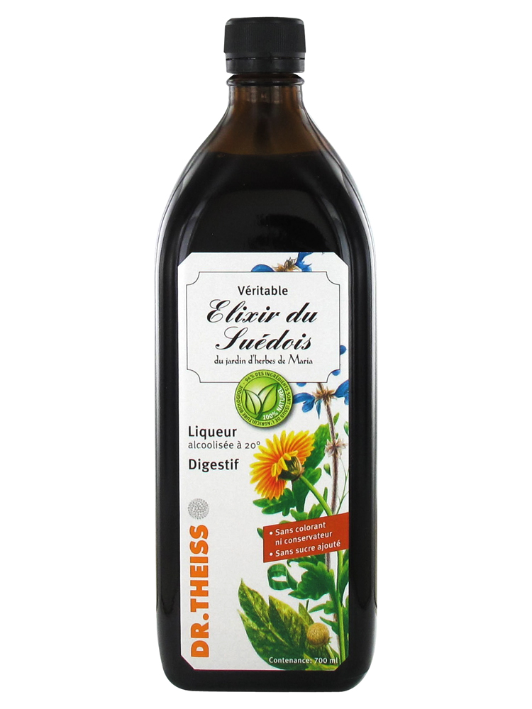 Elixir du Suédois 20° 700 ml - Complément alimentaire naturel pour le bien-être intestinale et la digestion