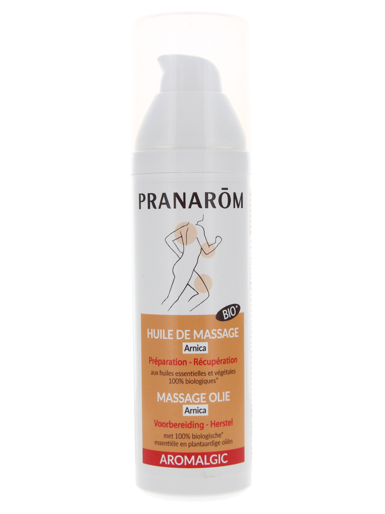 Pranarôm Aromalgic Huile de Massage Bio (Eco) Dos Cuisses Mollets Préparation Récupération 100 ml
