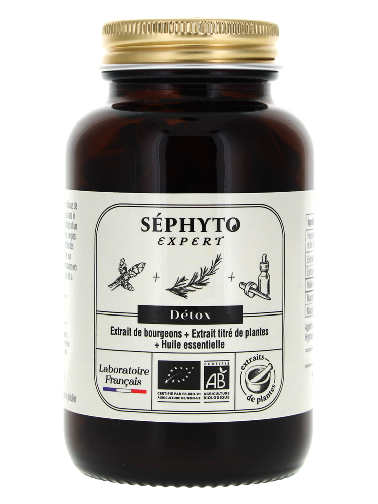 Séphyto Expert Détox Bio 90 Gélules Végétales
