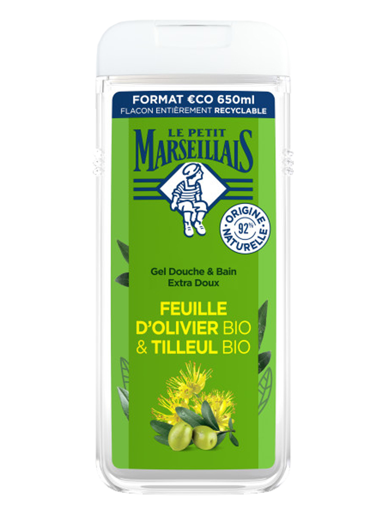 Le Petit Marseillais Extra Doux Douche Feuille Olivier Bio & Tilleul Bio 650 ml