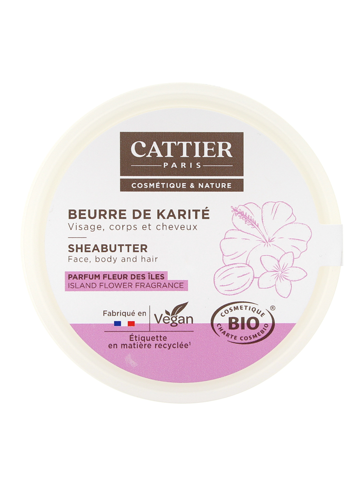 Cattier Beurre de Karité - Parfum Fleur Des Îles - 100 g