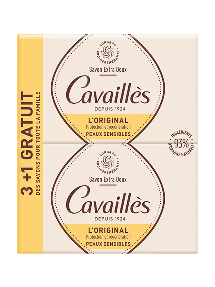 Rogé Cavaillès Rogé Cavaillès Savon Extra Doux l'Original Surgras Actif 3 x 250 g + 1 Gratuit