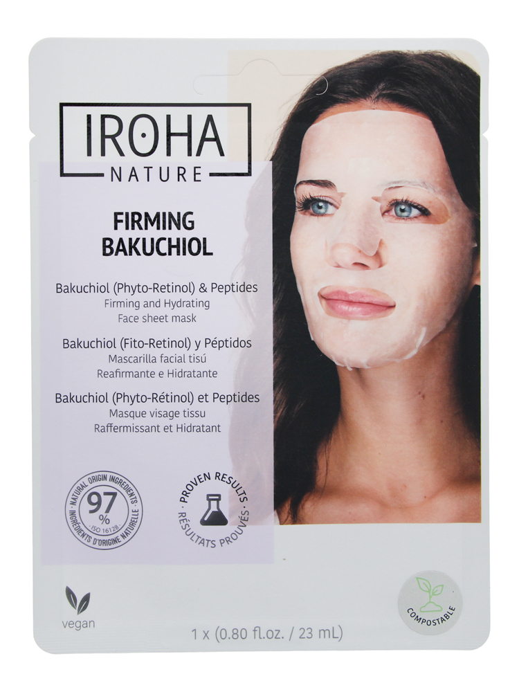 Iroha Masque Tissus Visage Bakuchiol Raffermissant & Anti-Âge