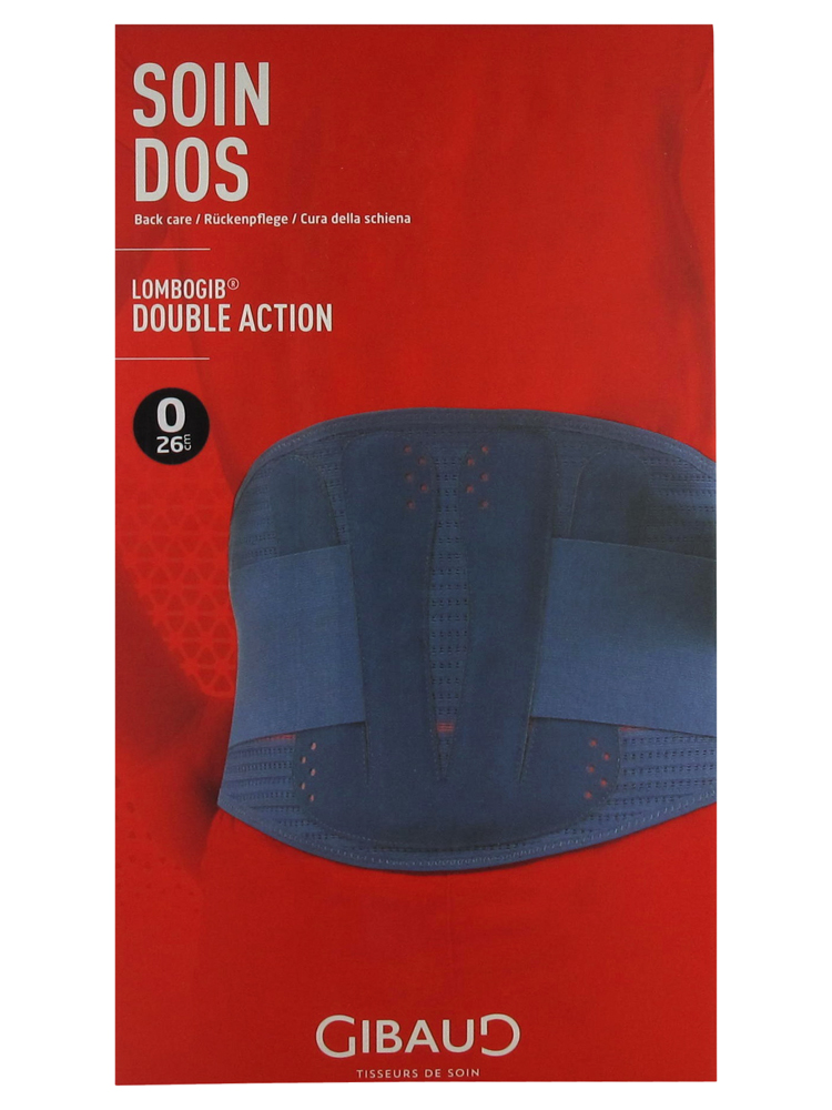 Gibaud Lombogib Double Action - Ceinture de Soutien Lombaire - Taille : Taille 0