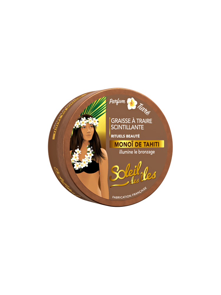 Soleil Des Îles Solaire Graisse a Traire Scintillante 150 ml