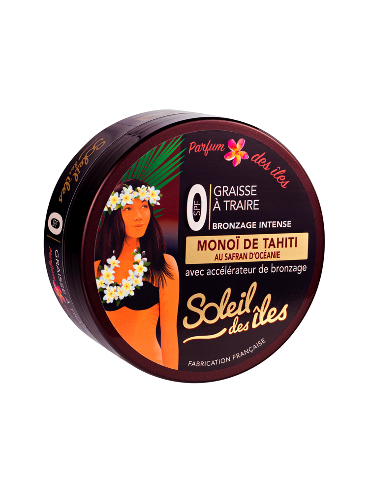 Soleil Des Îles Solaire Graisse a Traire Bronzage Intense Réa Spf0 Parfum Des Îles 150 ml