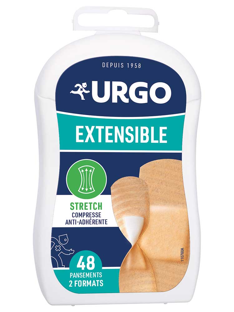 Urgo Protection Pansements Extensibles - Protège Vos Blessures Superficielles - 48 Pansements