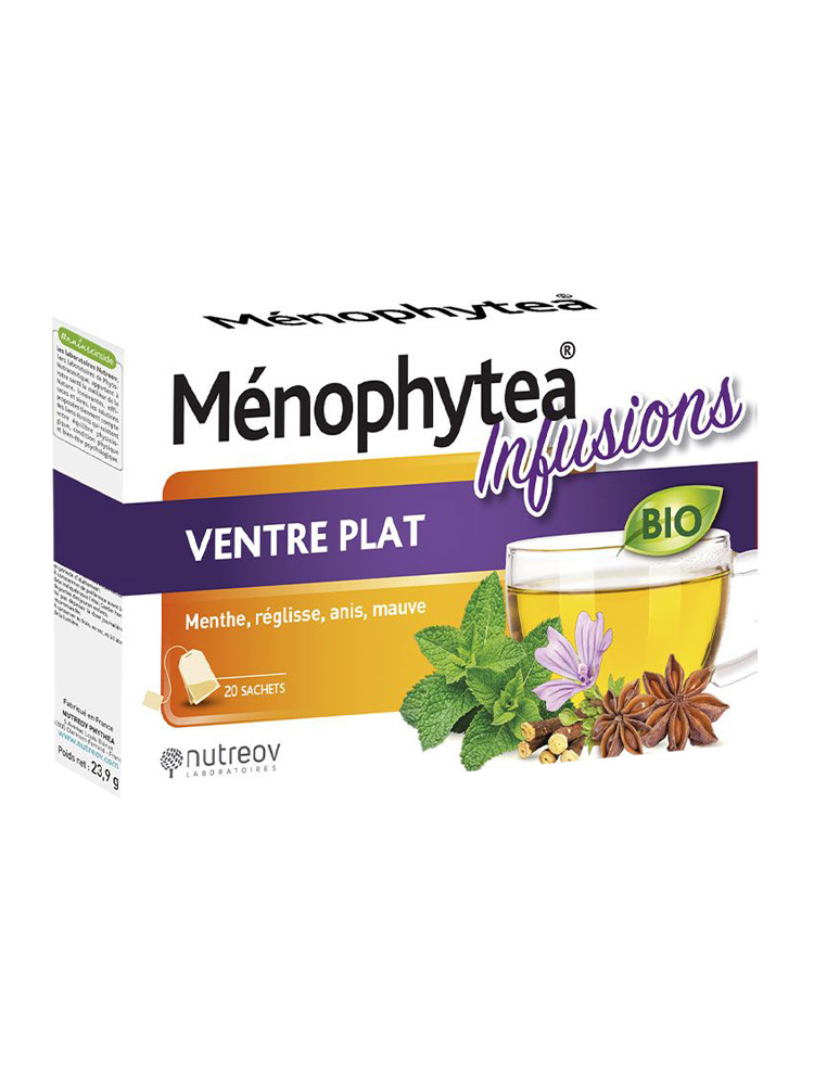 Nutreov Ménophytea Infusions Ventre Plat Bio 20 Sachets