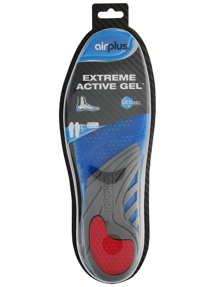 Semelles en Gel Activées Extrêmes Airplus - 1 Paire - Taille : 41 - 46