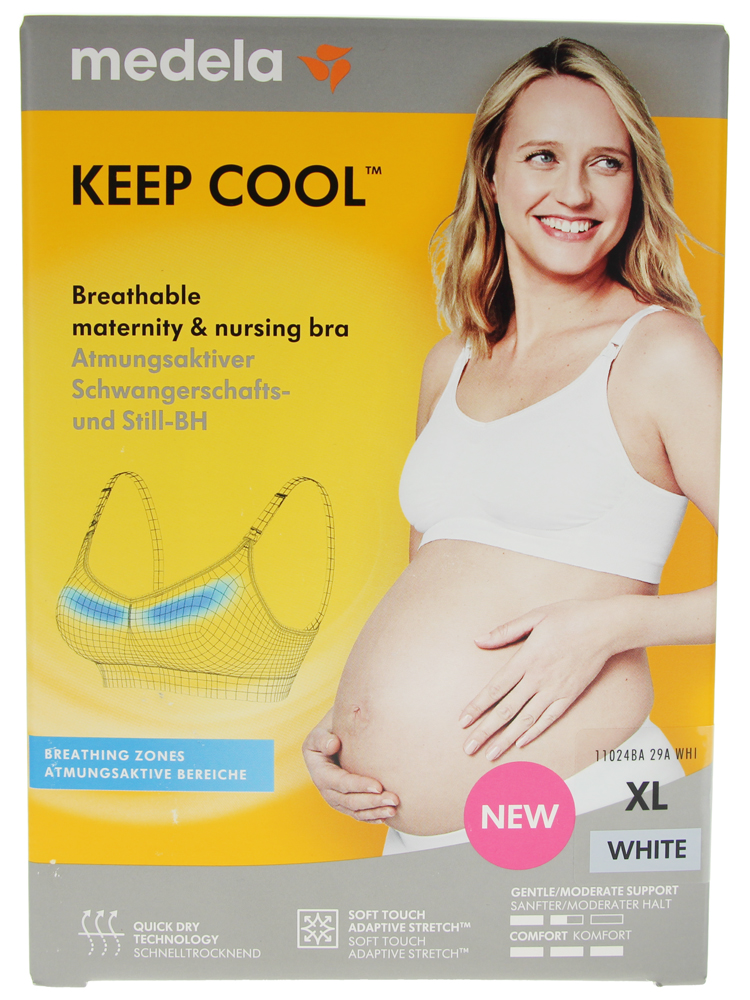 Medela Soutien-Gorge Grossesse et Allaitement - Blanc - 1 Pièce - Taille : XL