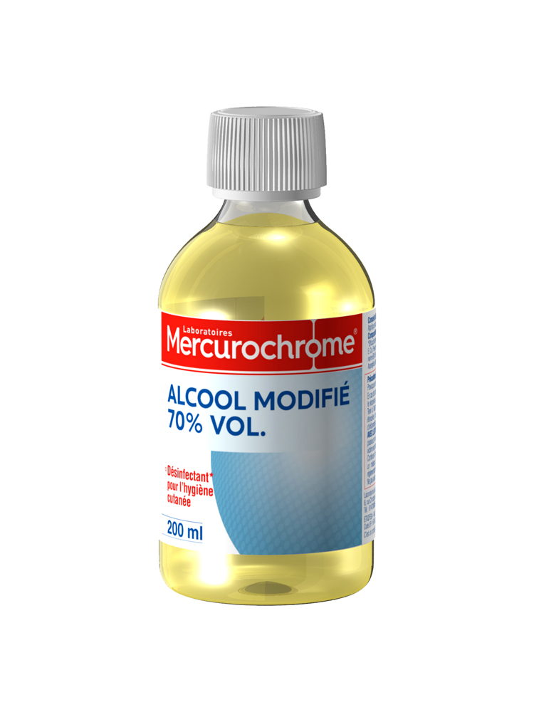 Mercurochrome Alcool Modifié 70% Vol. 200 ml