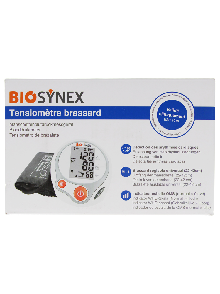 Biosynex Tensiomètre Brassard Détection Arythmie