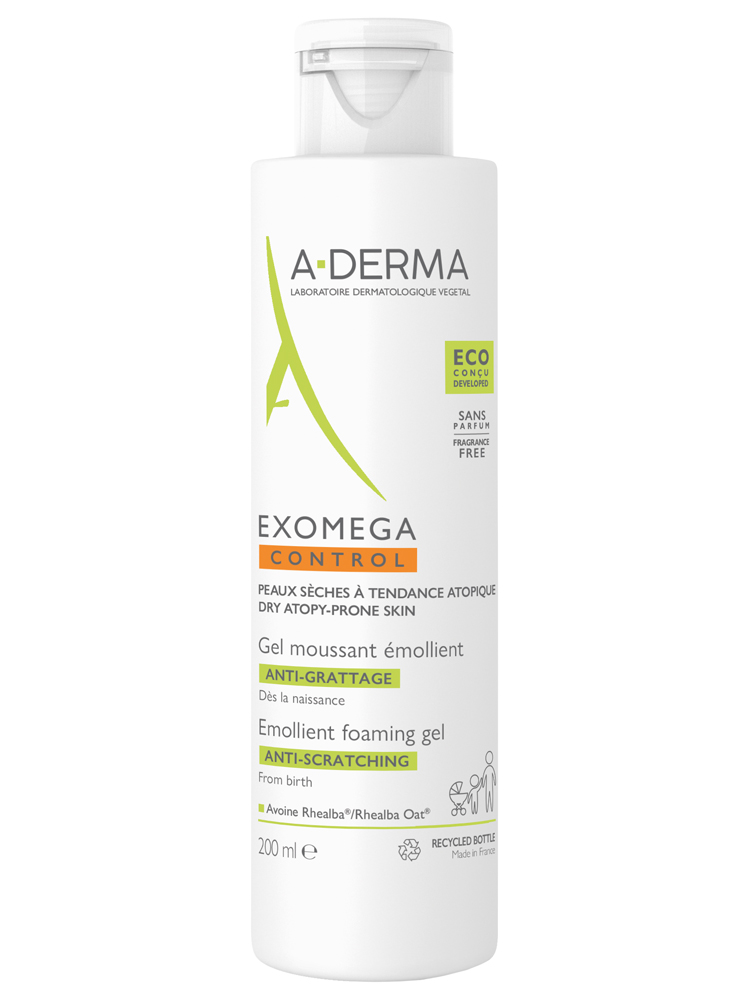 A-Derma Aderma Exomega Gel Moussant Émollient 200 ml
