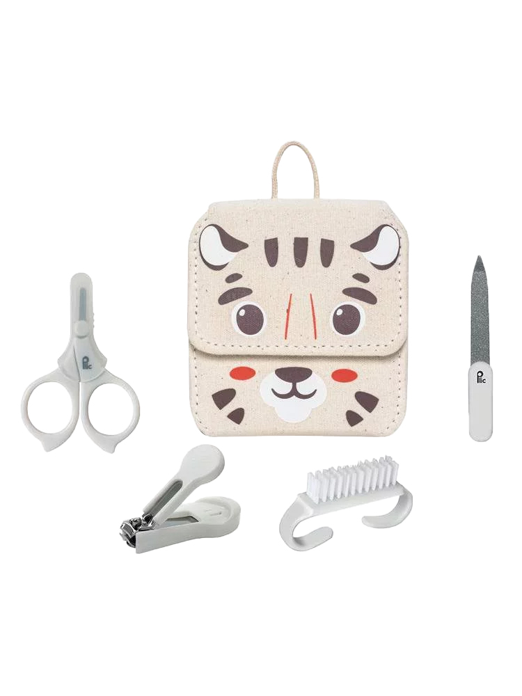 Plic Set Manucure Bébé 4 accessoires - Modèle : Tigre