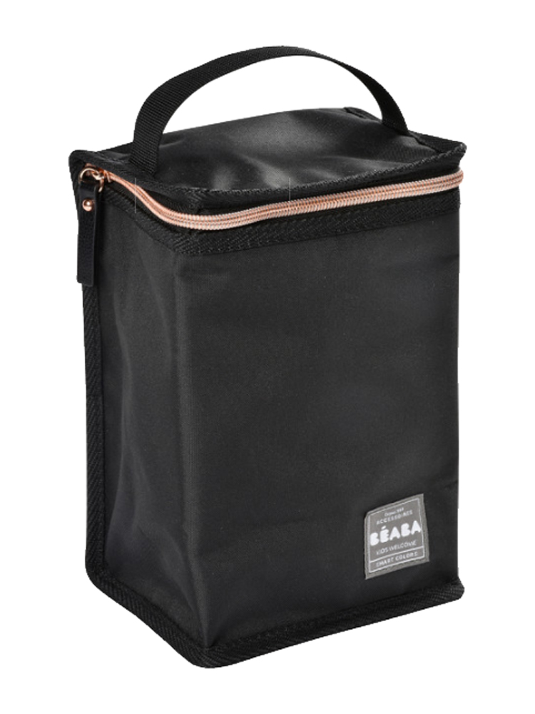 Béaba Pochette Repas Isotherme Black/Rose Gold - Couleur : Noir
