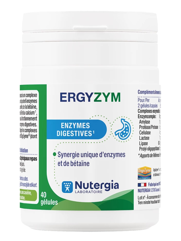 Nutergia Ergyzym 40 Gélules - Enzymes Digestives