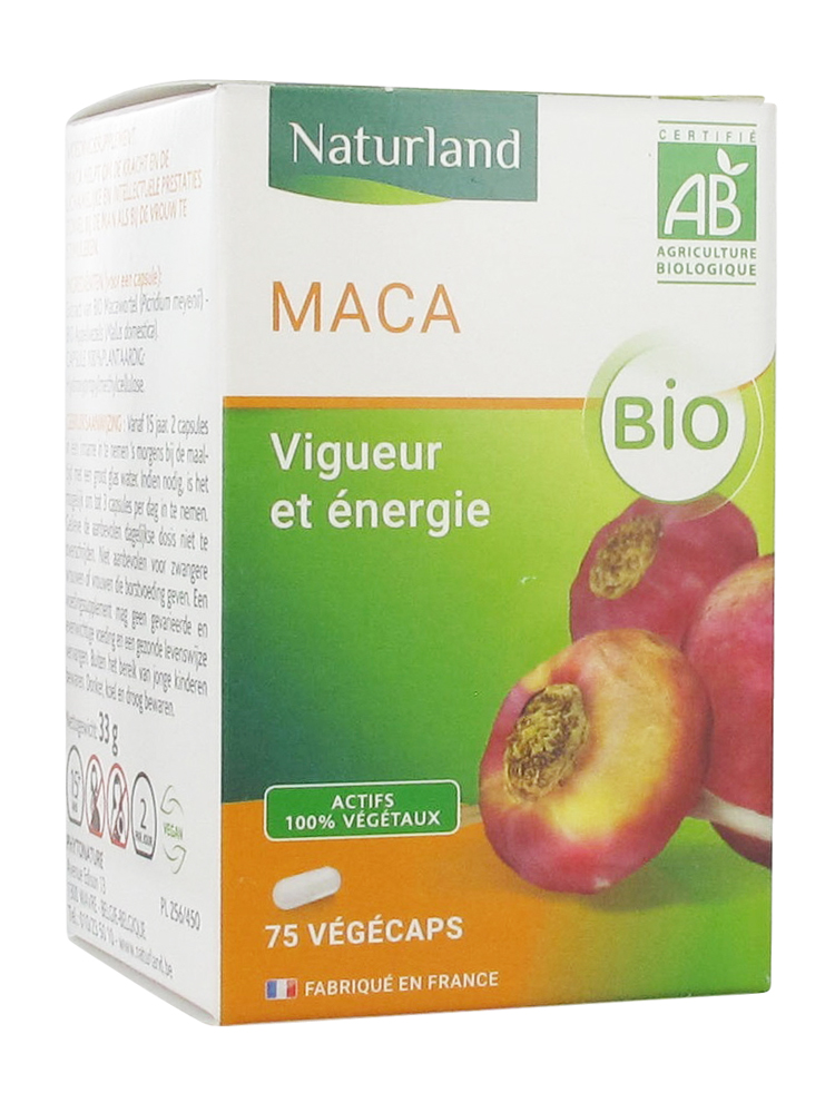 Gélules de Maca Bio 75 végécapsules - Complément alimentaire naturel