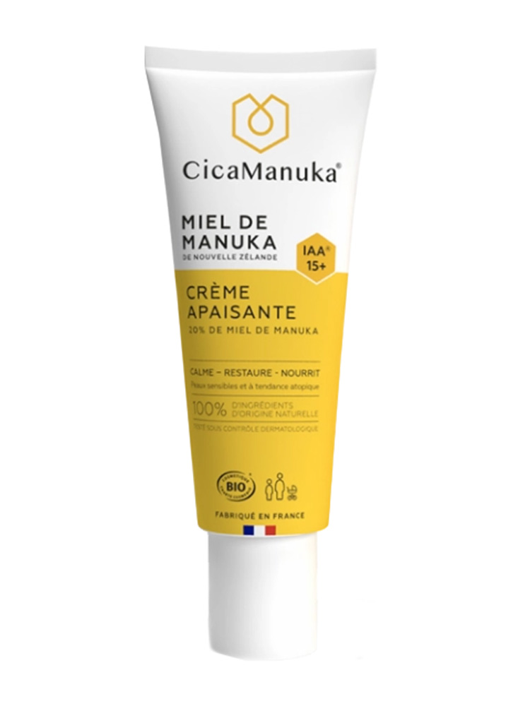 CicaManuka Crème Apaisante Miel de Manuka Peaux Sensibles Bio 40 ml