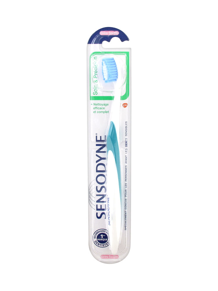 Sensodyne Brosse à Dents Précision Extra Souple - Couleur : Vert Foncé