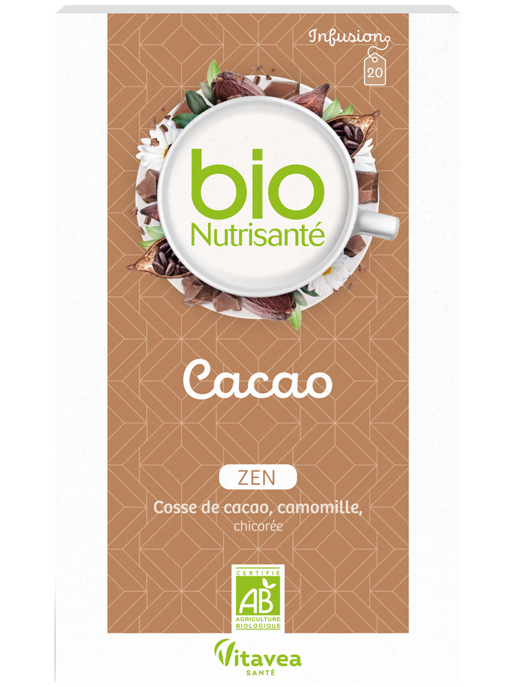 Vitavea Biosnutrisanté - Infusion Cacao - Zen - 20 Sachets