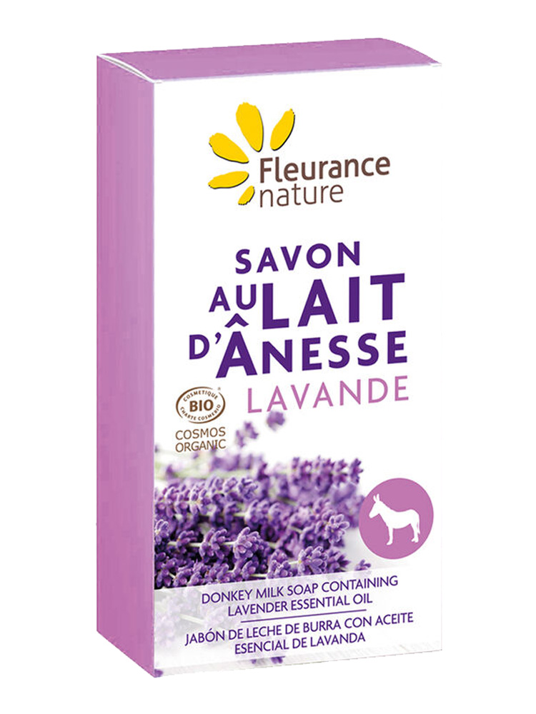 Fleurance Nature Savon Solide Lait Ânesse Lavande Bio 100 ml