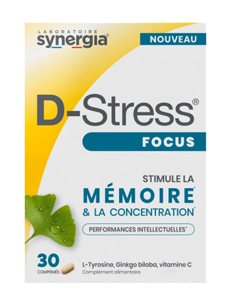 Synergia D-Stress Focus - Boîte de 30 Comprimés