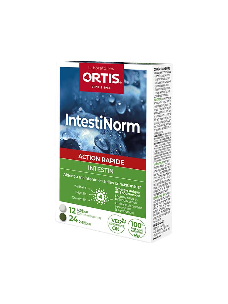Ortis Intestinorm - Action Rapide - Intestin - 36 Comprimés