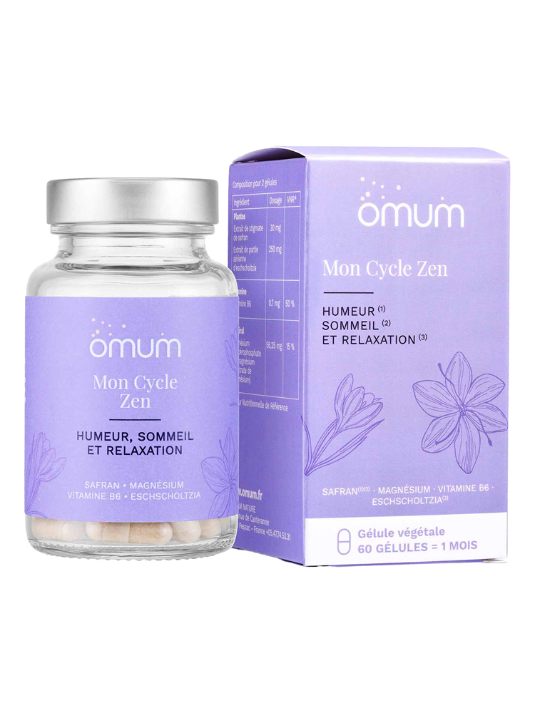 Omum Mon Cycle Zen : Humeur Sommeil Relaxation - 60 Gélules