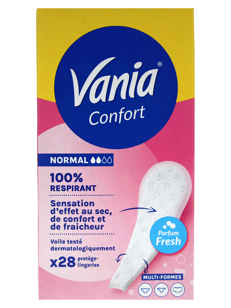 Vania Confort Protège-Slips Multi-Formes Normal Fresh 28 Protège-Lingeries