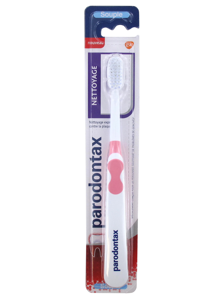 Parodontax Brosse à Dents Nettoyage Souple - Couleur : Rose